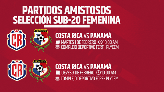 Panamá Femenina Sub 20 jugará dos amistosos ante Costa Rica