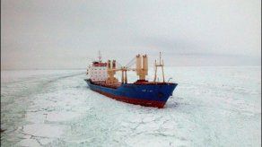 Superficie de hielo báltico a su más bajo nivel