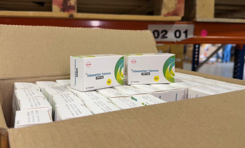 CSS recibe Irbesartán (300 mg) en el nuevo lote de medicamentos.&nbsp;