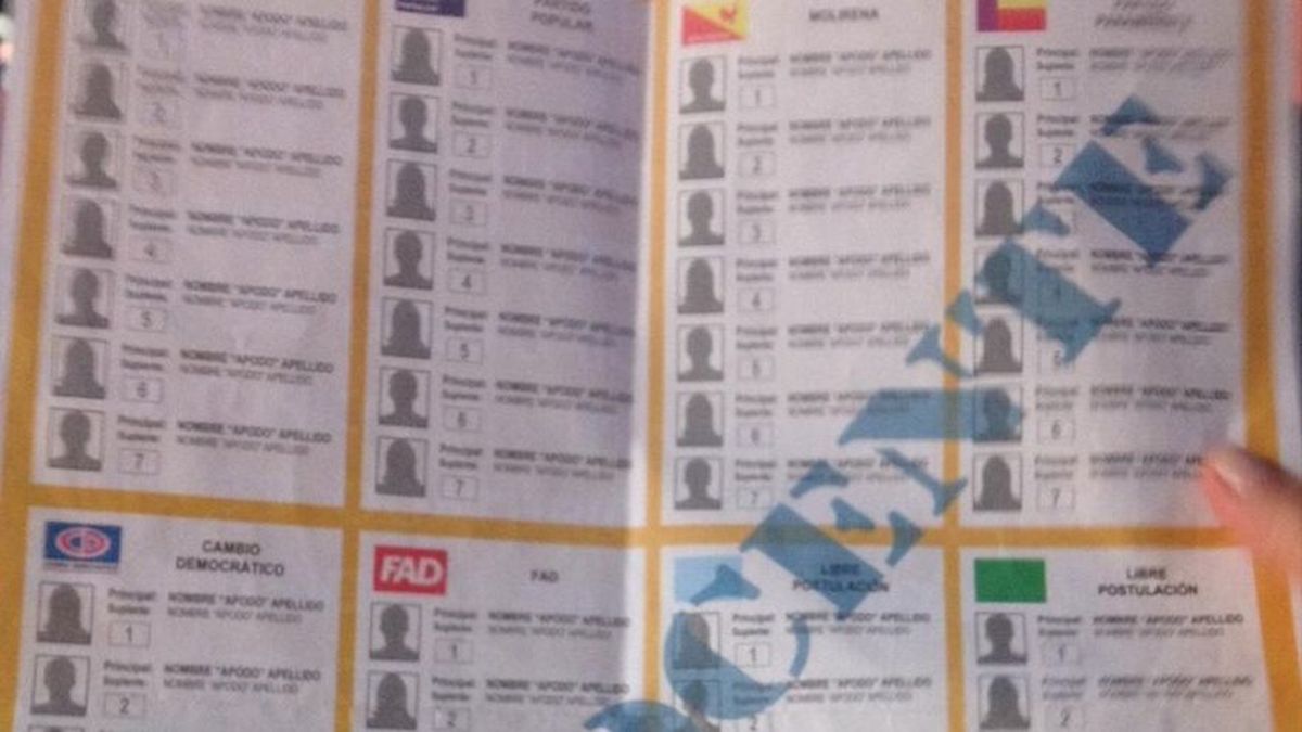 Colectivos reciben modelo de papeleta de votación por parte del TE