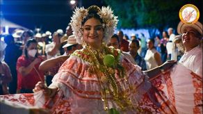 Madelaine Nicole Cedeño Pinzón, reina del Festival Nacional de la Mejorana 2023.