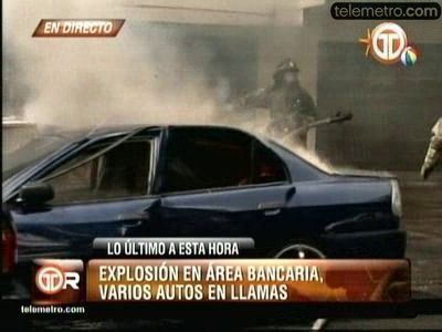 Herido de explosión en área bancaria está estable