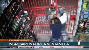 Delincuentes ingresaron a un comercio por la ventanilla