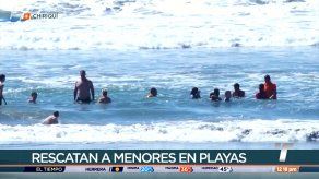 Dos menores fueron rescatados por Sinaproc en playa Las Lajas Dos menores fueron rescatados por Sinaproc en playa Las Lajas