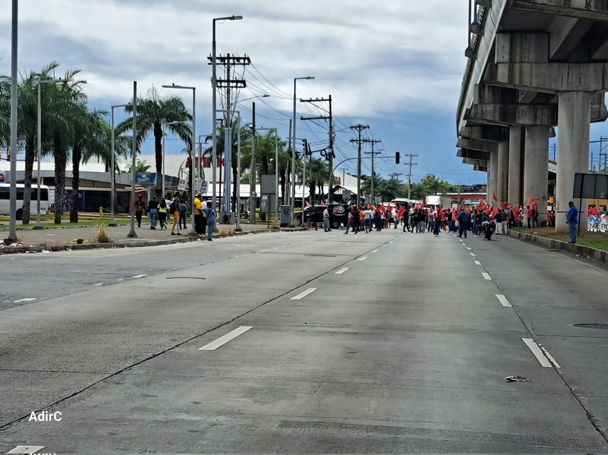 Manifestaciones en la vía Transístmica.