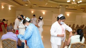 Jornada de vacunación en el Hotel El Panamá.