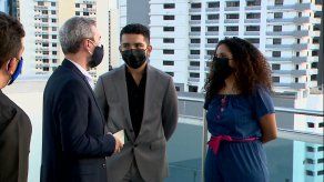 Rodrigo Farrugia y Sandy Correa, presidente y vicepresidenta, respectivamente, de la Asociación de Teatristas.