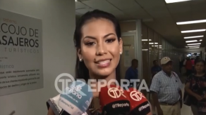 Rosa Montezuma llega a Panamá tras Miss Universo