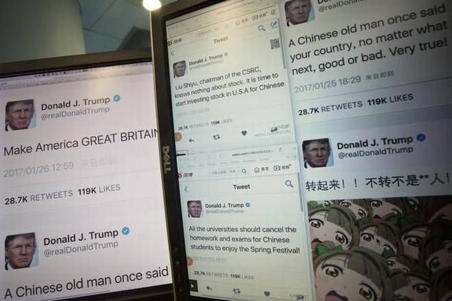 Los tuits falsos de Trump arrasan en el internet chino