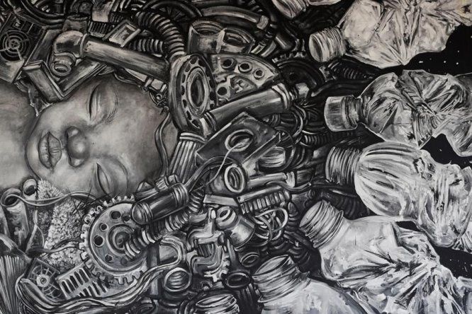 Artistas plasman en murales la historia étnica de Panamá