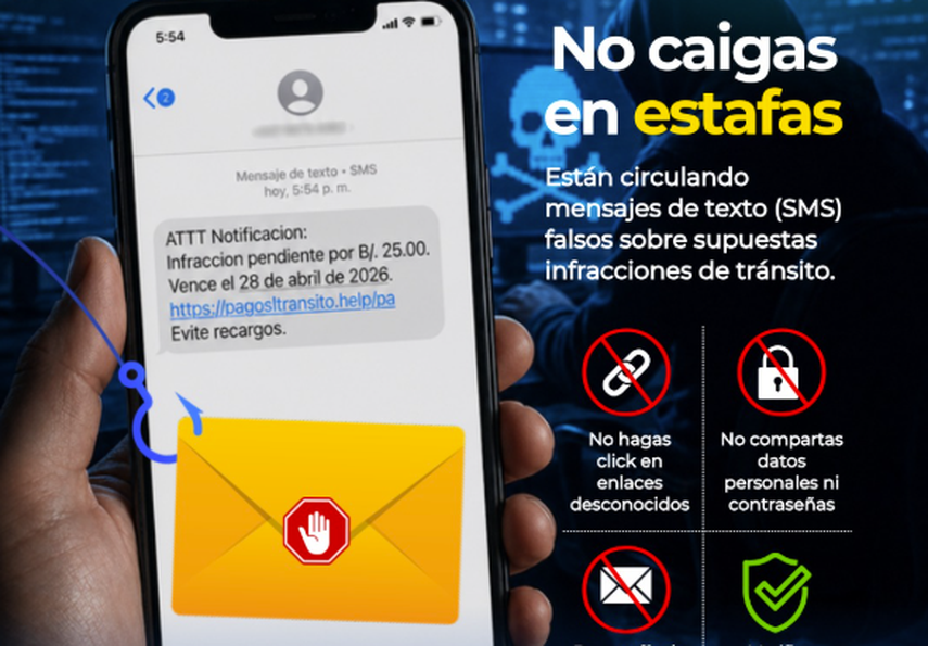 ATTT alerta por estafas de multas falsas por mensaje
