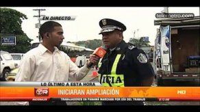 Aplican desvío en San Miguelito por ampliación de la Domingo Díaz