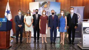 Al acto de juramentación de la nueva JD de la Cciap asistió el presidente Laurentino Cortizo.