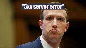 Mark Zuckerberg y su 5xx server error