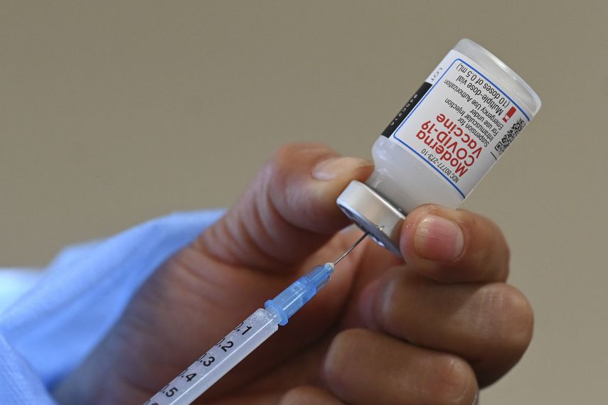 Vacuna de la empresa estadounidense Moderna.