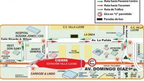 Cierre nocturno en Avenida Domingo Díaz este sábado por montaje de pasarela de la Línea 2