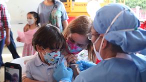 En enero, en la primera jornada de vacunación, el equipo de enfermeras de la Caja de Seguro Social inmunizó a más de 6,000 niños y niños en siete días.