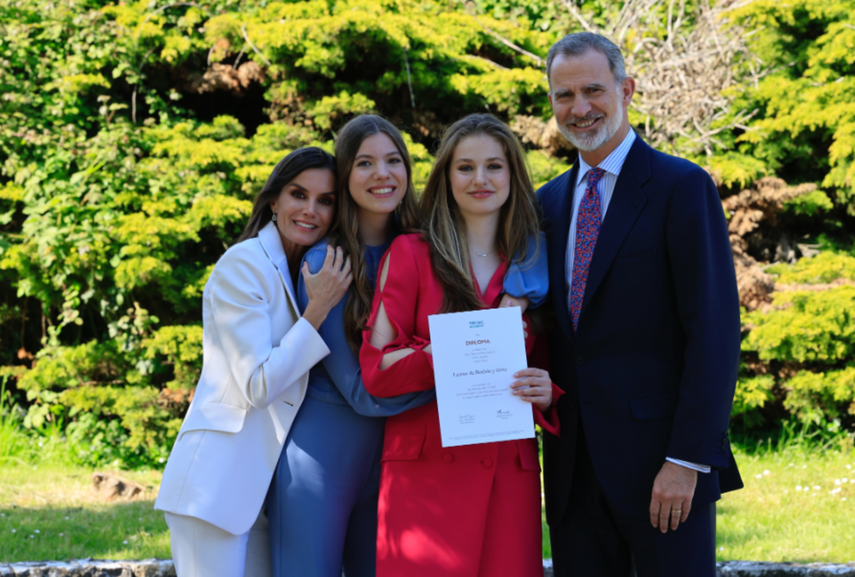 La princesa Leonor oficialmente graduada.&nbsp;