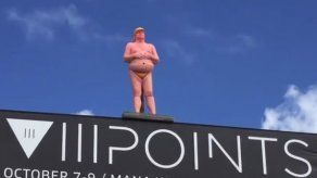 Roban la estatua de Donald Trump desnudo en un barrio artístico de Miami