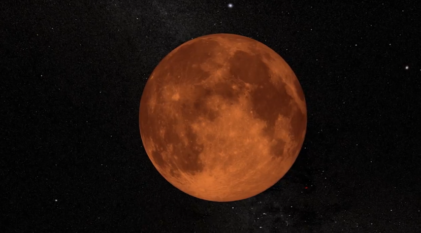 Así se vio el eclipse lunar total y la luna de sangre