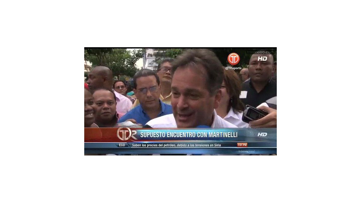 No hubo acuerdo ni reunión con Martinelli, fue algo fortuito, Navarro