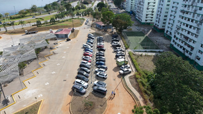 Estacionamiento Puerta Sur como punto de acceso al Casco Antiguo
