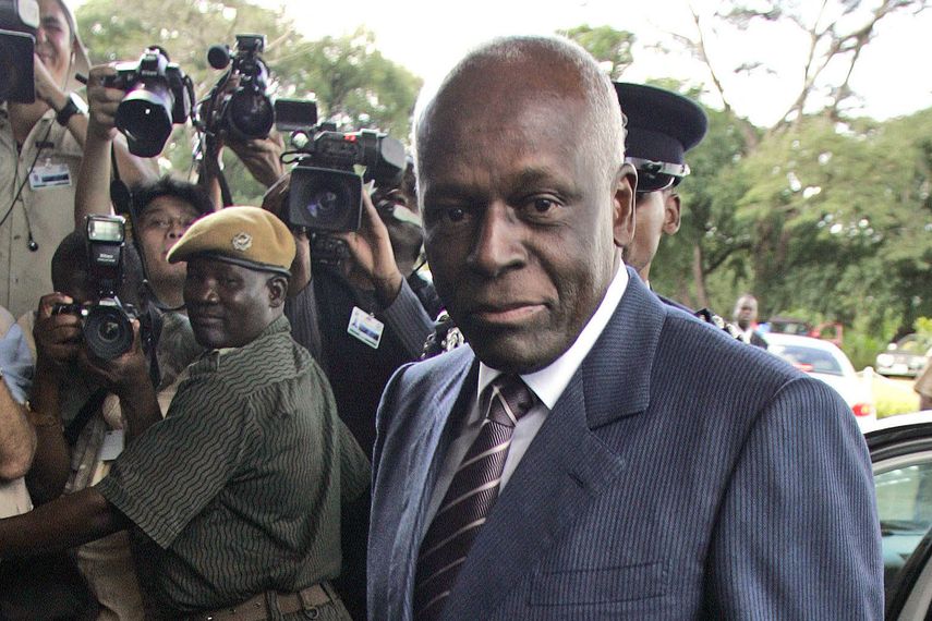 El expresidente de Angola José Eduardo dos Santos.