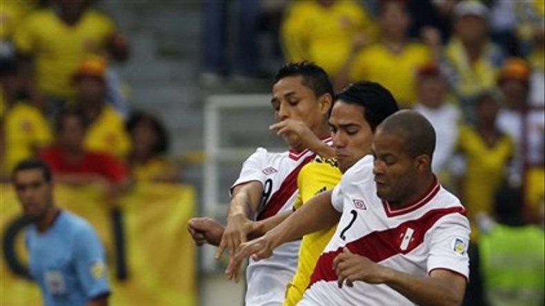 Falcao tiene el tobillo derecho muy inflamado