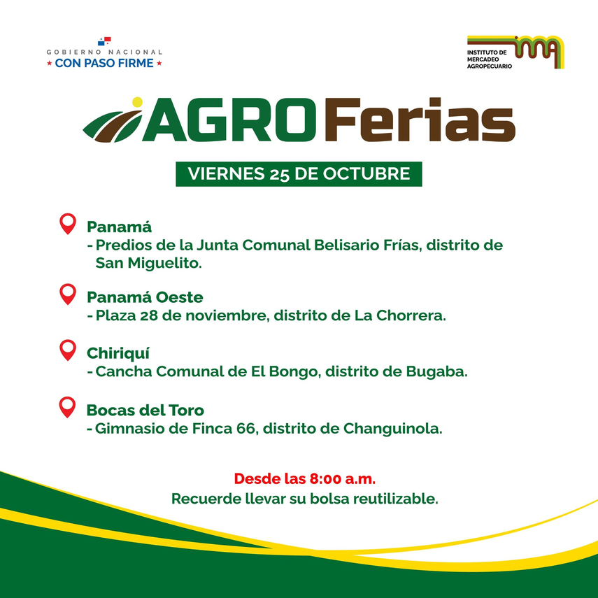 Agroferias del viernes 25 de octubre. Agroferias del viernes 25 de octubre.