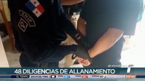 Policía Nacional realizó unos 48 allanamientos en las últimas horas y aprehendió a 199 personas