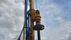 Prueba de carga de pilotes del Metro de Panamá.