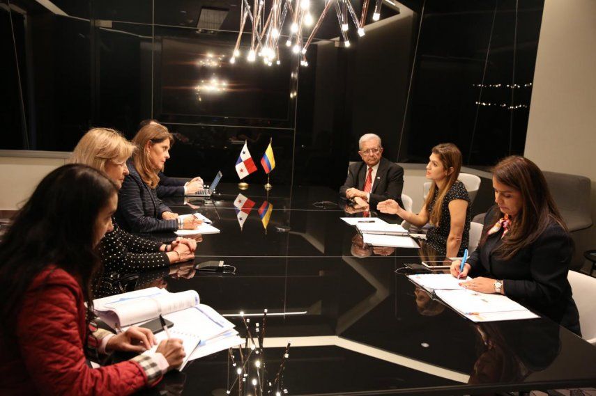 Las ministras de Relaciones Exteriores de Panamá y Colombia