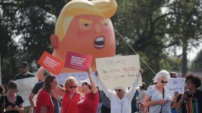 Protestas reciben a Trump en Dayton