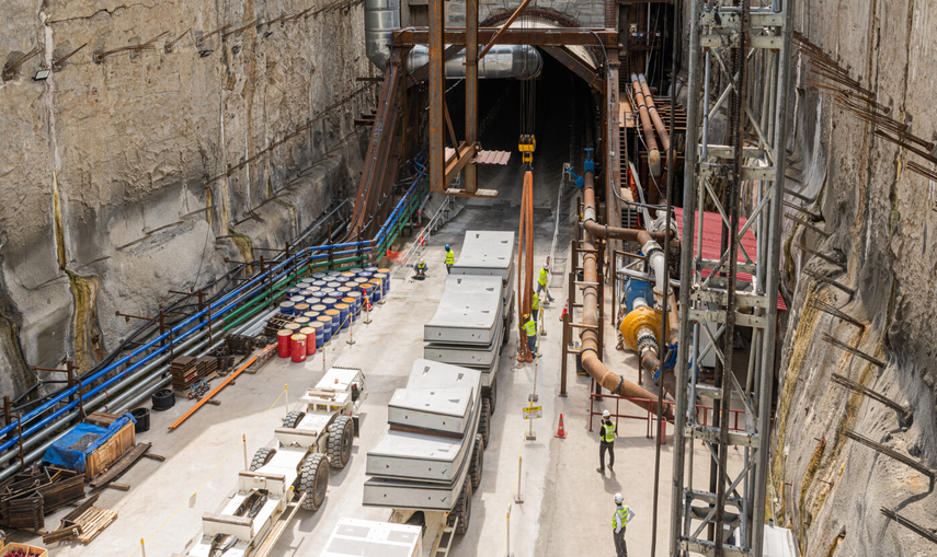 El túnel que conectará las líneas del Metro de Panamá con Panamá Oeste.