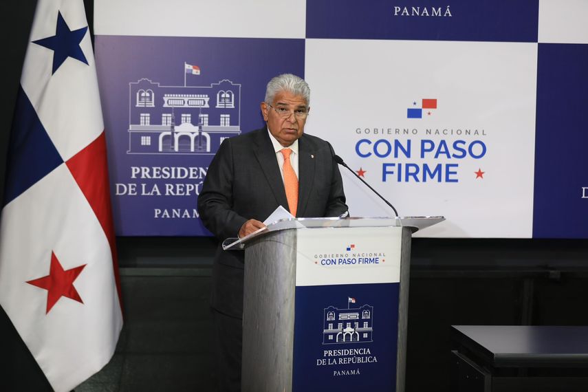 Presidente José Raúl Mulino.