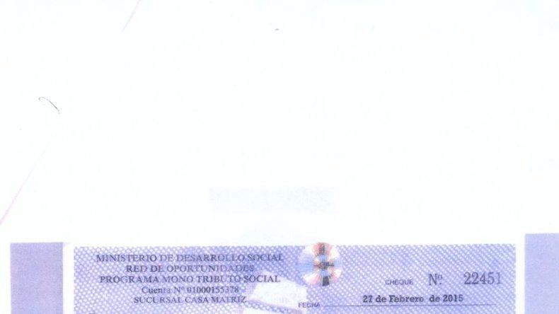 Alertan sobre cheques falsos a nombre del Mides