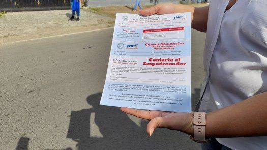 Formulario de Notificación de Visita de los censos nacionales en Panamá.
