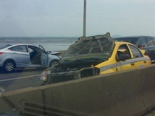 Accidente de tránsito genera congestionamiento en Corredor Sur