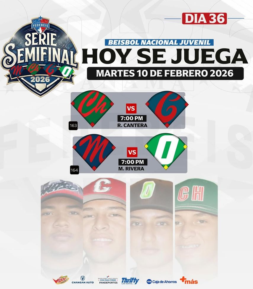 Partidos para el martes 10 de febrero.