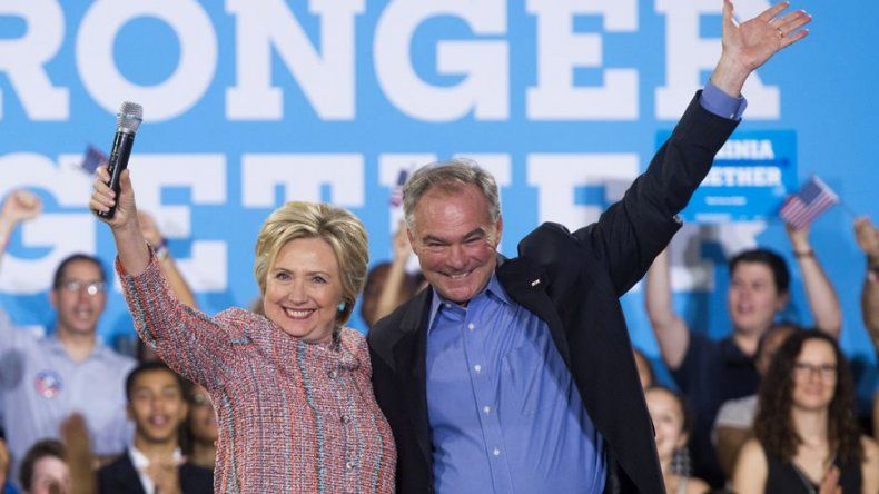Hillary Clinton elige al senador Tim Kaine como compañero de fórmula