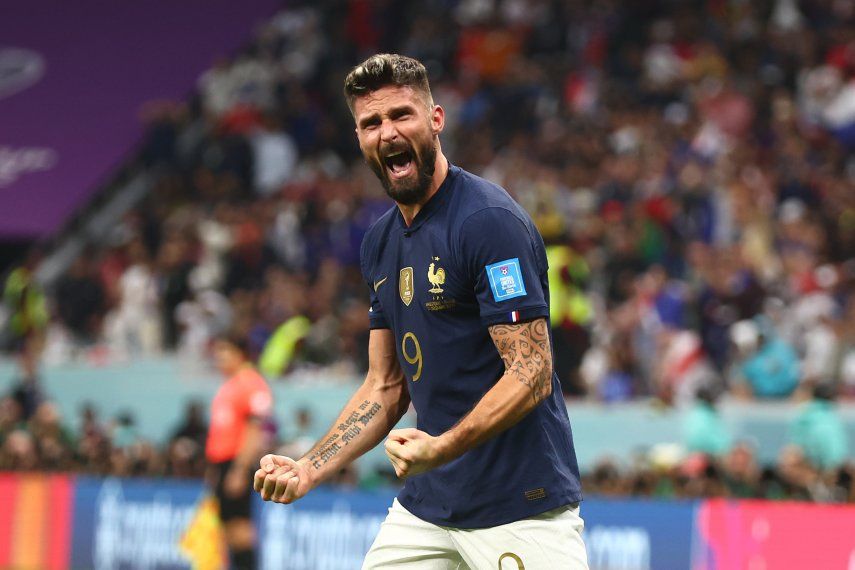 Olivier Giroud llegó a cuatro goles en lo que va del Mundiald e Qatar 2022.