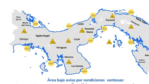 SINAPROC emite aviso de vigilancia por vientos y oleajes