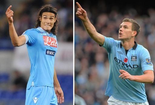 Negociaciones entre Nápoles y Manchester City por Dzeko y Cavani