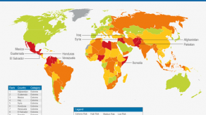 Latinoamérica es la región mundial con mayor riesgo de violencia