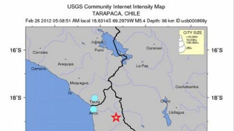 Sismo de mediana intensidad remece norte chileno