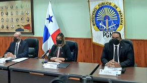 Los Fiscales Superiores del Ministerio Público Marta Barrios, EmeldoMárquez y Rafael Baloyes.