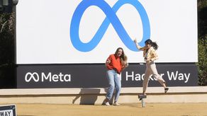 Logo de Meta, antes conocida como Facebook.