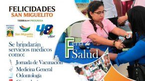 Celebran aniversario 48 de San Miguelito con feria de salud el fin de semana
