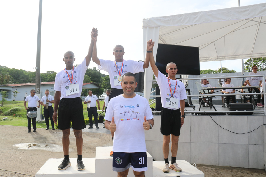Policía Nacional de Panamá destaca en la carrera Yo Vivo Sin Drogas.