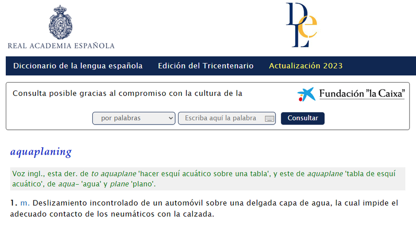 Aquaplaning Aquaplaning